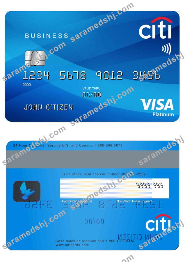 USA Citibank visa platinum card